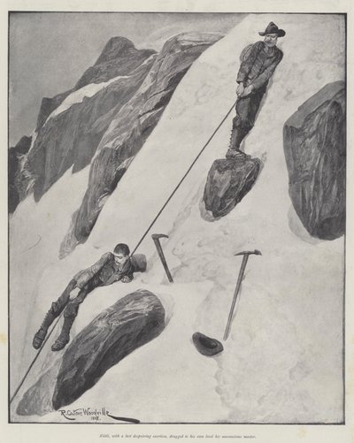 Mannen og fjellet, av Bret Harte av Richard Caton Woodville junior