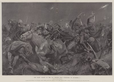 The Night Charge of the 19th Hussars near Lydenburg 7. november av Richard Caton Woodville junior