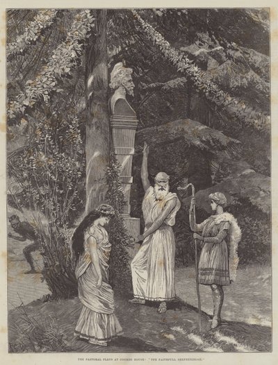 The Pastoral Plays at Coombe House, The Faithful Shepherdess av Richard Caton Woodville junior