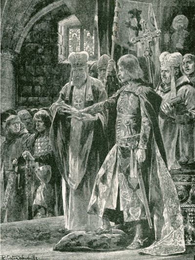 Innføringen av William II med ringen, søndag 26. september 1087 av Richard Caton Woodville junior