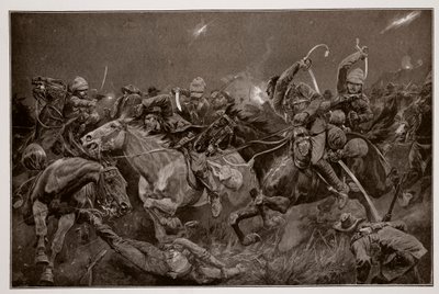 Natten til de 19. husarer nær Lydenberg den 7. november 1900 av Richard Caton Woodville junior
