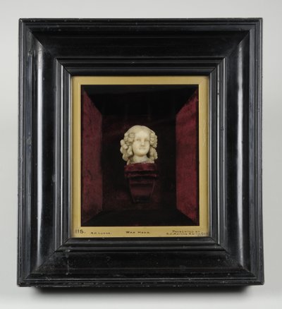 Byste av en jente, ca. 1850 (voks) av Richard Cockle Lucas