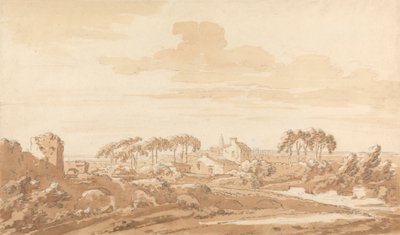 Italiensk landskap av Richard Cooper the Elder