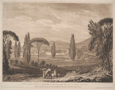 Utsikt over en del av Tivoli og tilstøtende åser av Richard Cooper the Elder