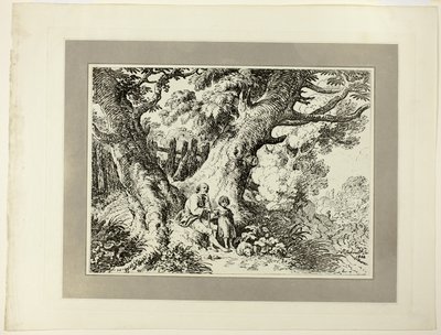 Old Trees with Old Man, a Girl, and a Dog, from the first issue of Specimens of Polyautography   1302096   no       norwegian Successfully Translated  Original: Figure of Christ rising from the Tomb, c1490-1560 Translat: Figure of Christ rising from the To av Richard Corbould