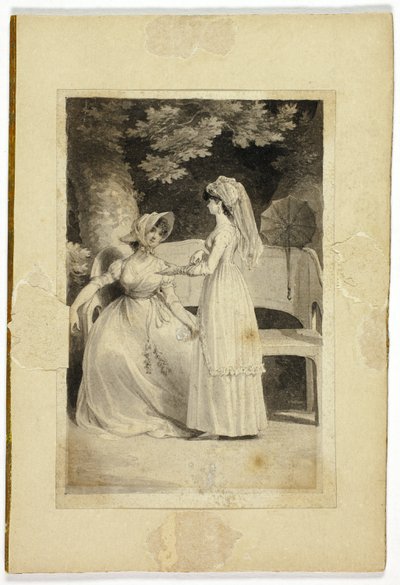 To kvinner i en hage av Richard Corbould
