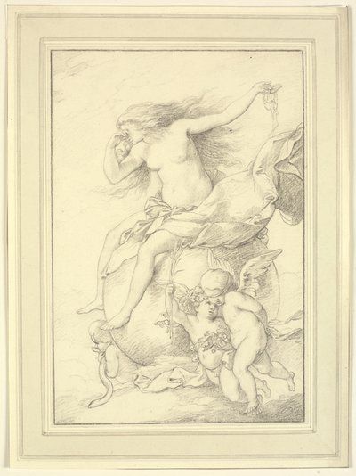 Allegory of Fortune på en globus omgitt av putti av Richard Cosway