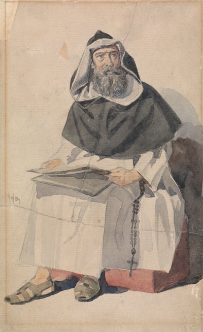 Portrett av en munk av Richard Dadd