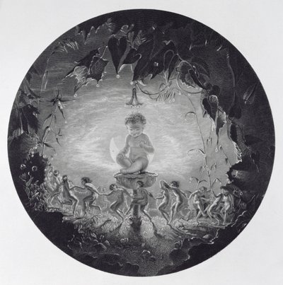 Puck and the Fairies, gravert av William Home Lizars (1788-1859) av Richard Dadd