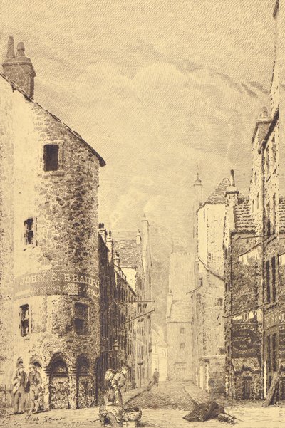 Fish Street (etsing) av Richard Davidson Winter