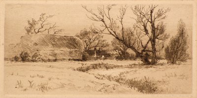 Old Farm Court Road, Dulwich (etsing) av Richard Davidson Winter