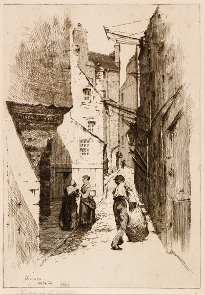 Tindal's Wynd (etsing) av Richard Davidson Winter