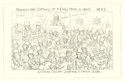 1849, A Cider Cellar under en tegneseriesang av Richard Doyle