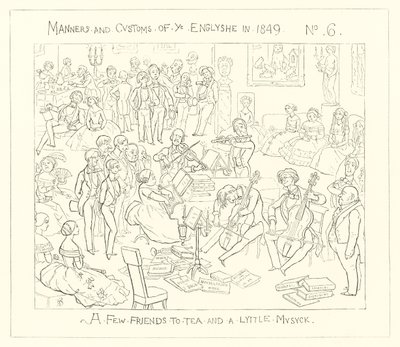 1849, Noen venner til te og litt musikk av Richard Doyle