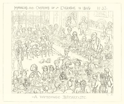 1849, En bryllupsfrokost av Richard Doyle