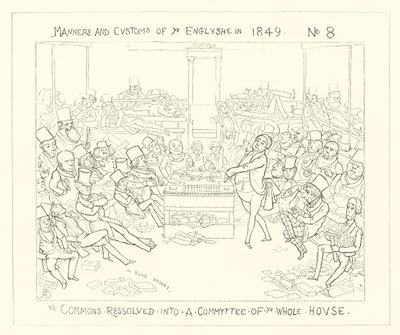 1849 vedtok Commons seg til en komité for hele huset av Richard Doyle