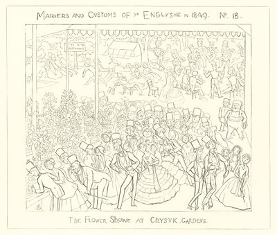 1849, The Flower Show i Chiswick Gardens av Richard Doyle