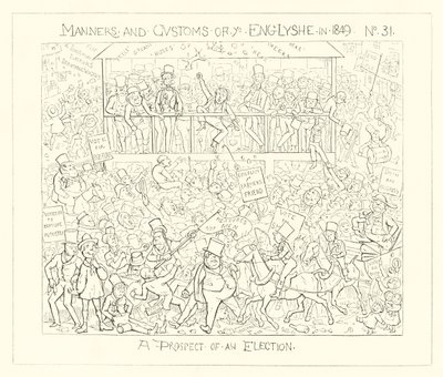 1849, utsiktene til et valg av Richard Doyle