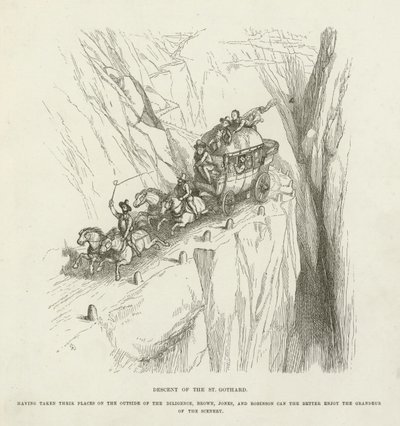 Nedstigning av St Gothard av Richard Doyle