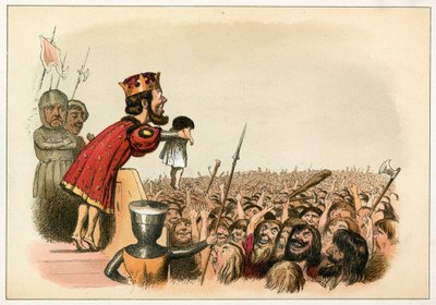 Kong Edward I presenterer sin sønn som prins av Wales av Richard Doyle