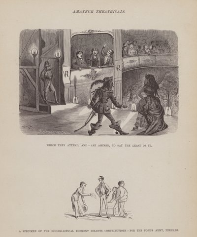 Side fra The American Tour of Mrs Brown, Jones and Robinson (gravering) av Richard Doyle
