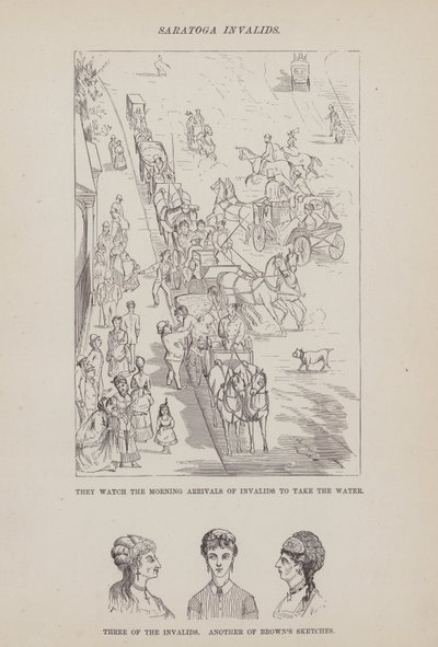 Side fra The American Tour of Mrs Brown, Jones and Robinson (gravering) av Richard Doyle