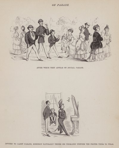 Side fra The American Tour of Mrs Brown, Jones and Robinson (gravering) av Richard Doyle