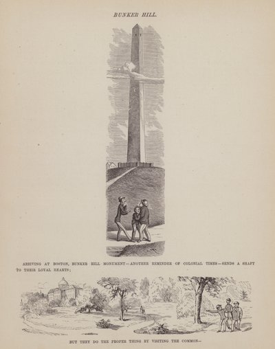 Side fra The American Tour of Mrs Brown, Jones and Robinson (gravering) av Richard Doyle