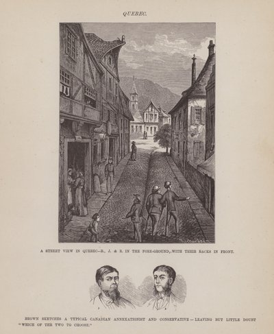 Side fra The American Tour of Mrs Brown, Jones and Robinson (gravering) av Richard Doyle