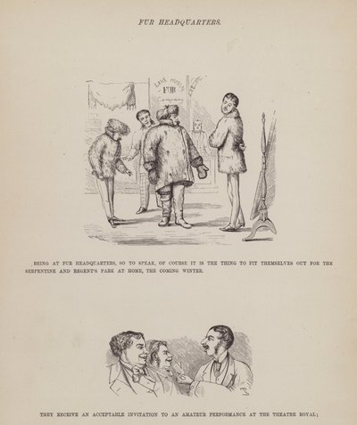 Side fra The American Tour of Mrs Brown, Jones and Robinson (gravering) av Richard Doyle