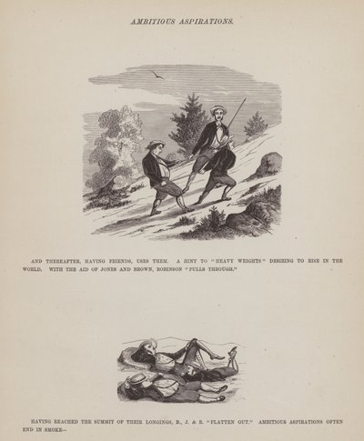 Side fra The American Tour of Mrs Brown, Jones and Robinson (gravering) av Richard Doyle
