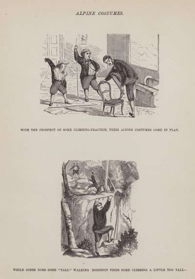 Side fra The American Tour of Mrs Brown, Jones and Robinson (gravering) av Richard Doyle