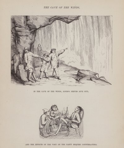 Side fra The American Tour of Mrs Brown, Jones and Robinson (gravering) av Richard Doyle
