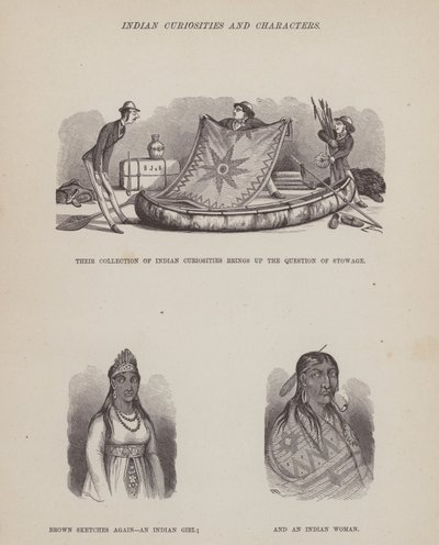 Side fra The American Tour of Mrs Brown, Jones and Robinson (gravering) av Richard Doyle