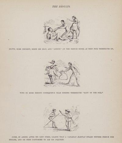 Side fra The American Tour of Mrs Brown, Jones and Robinson (gravering) av Richard Doyle