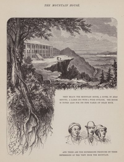 Side fra The American Tour of Mrs Brown, Jones and Robinson (gravering) av Richard Doyle