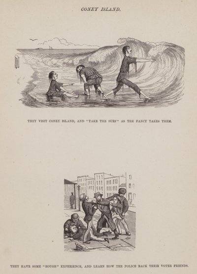 Side fra The American Tour of Mrs Brown, Jones and Robinson (gravering) av Richard Doyle