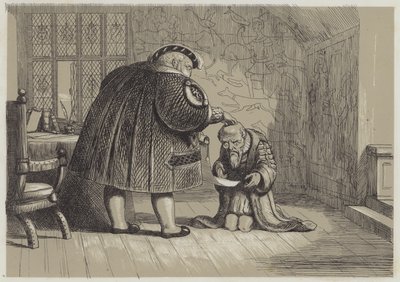 Å øke forsyningene under Henry VIIIs regjeringstid (akvatint) av Richard Doyle
