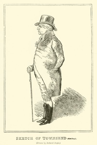 Skisse av Townsend (gravering) av Richard Doyle