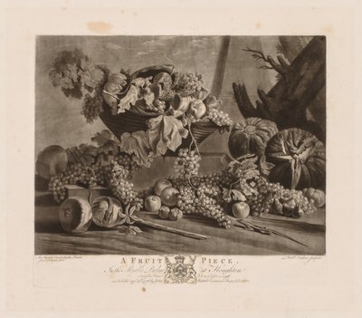 Et fruktstykke, 1776. av Richard Earlom