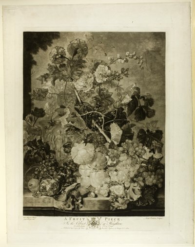 A Fruit Piece, fra The Houghton Gallery av Richard Earlom