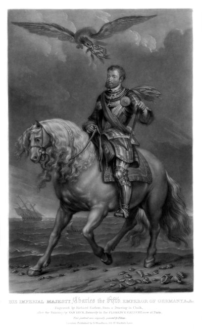 Charles V, konge av Spania og den hellige romerske keiseren, 1816. av Richard Earlom