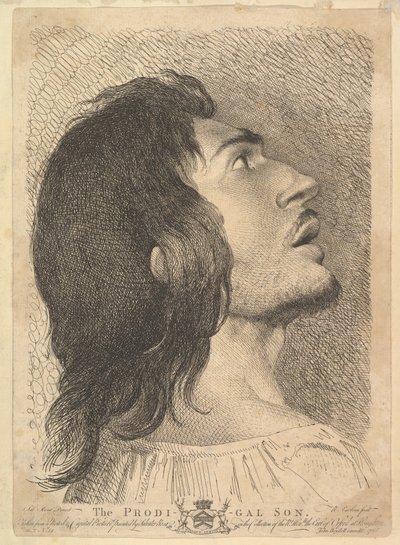 Leder i Profile of Prodigal Son, 1766. av Richard Earlom