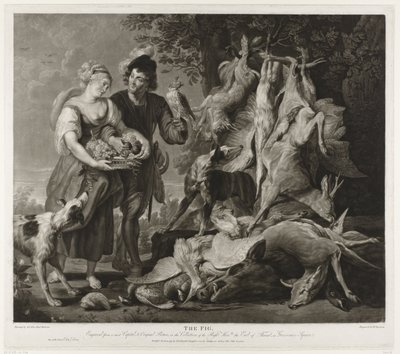 Portrett av Peter Paul Rubens og hans kone Figen (tittel på objekt) av Richard Earlom