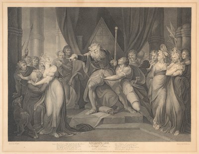 Shakespeare, King Lear, akt I, scene I av Richard Earlom