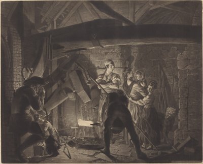 En jernsmie av Richard Earlom after Joseph Wright