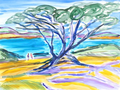 Cypress Tree, Carmel, 2019 av Richard Fox
