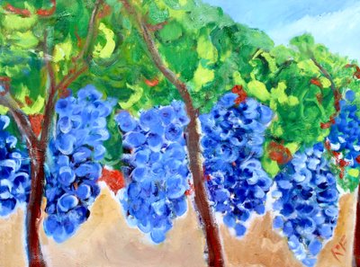 Grapes on the Vine, 2017 av Richard Fox