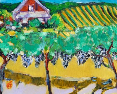 Merlot druer, Napa, 2017 av Richard Fox