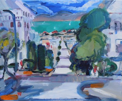 Pacific Heights to the Bay, 2019 av Richard Fox